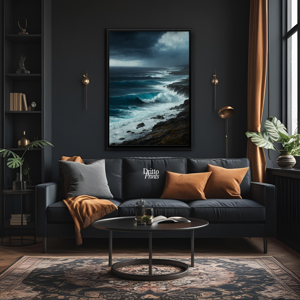 (FD17) Where the Rain Begins - Framed matte paper poster