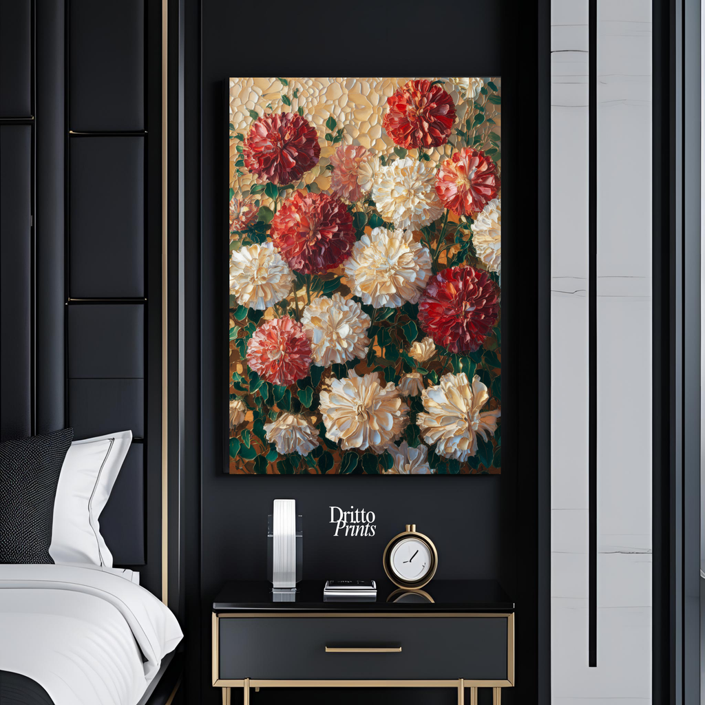 (CF2) Floral Symphony - Framed canvas