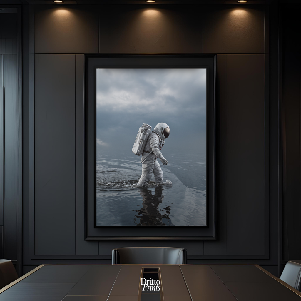 (FD25) Astronaut in Echo - Framed matte paper poster