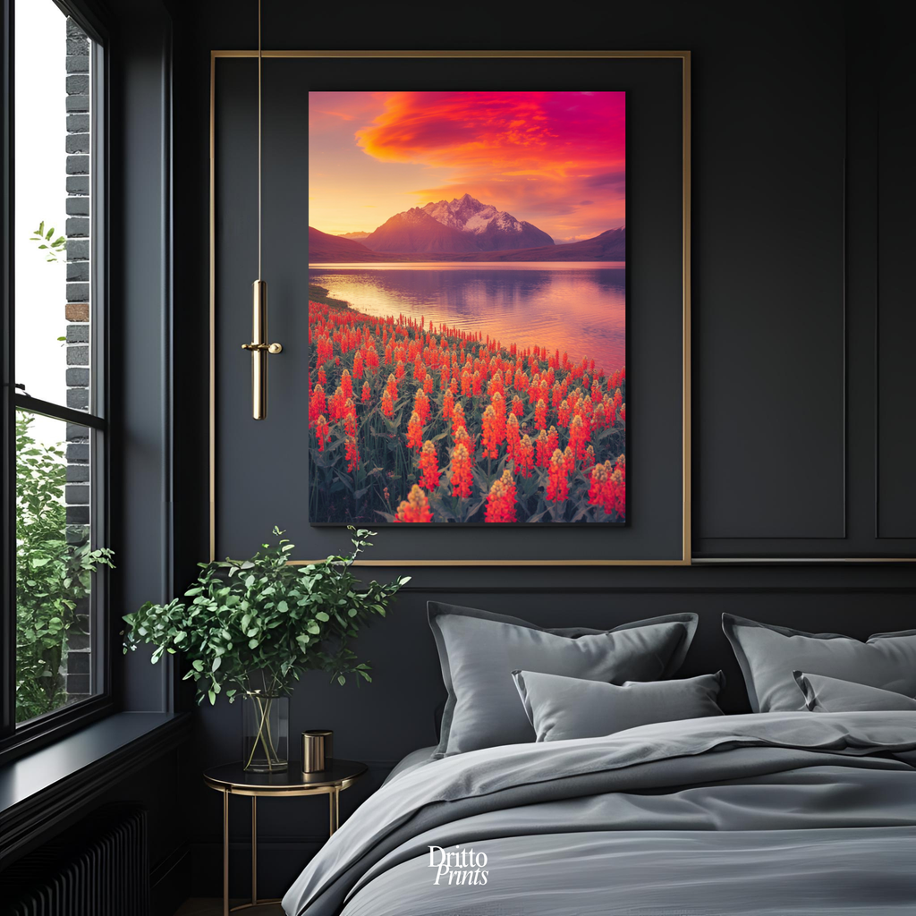 (CF3) Golden Hour Symphony - Framed canvas