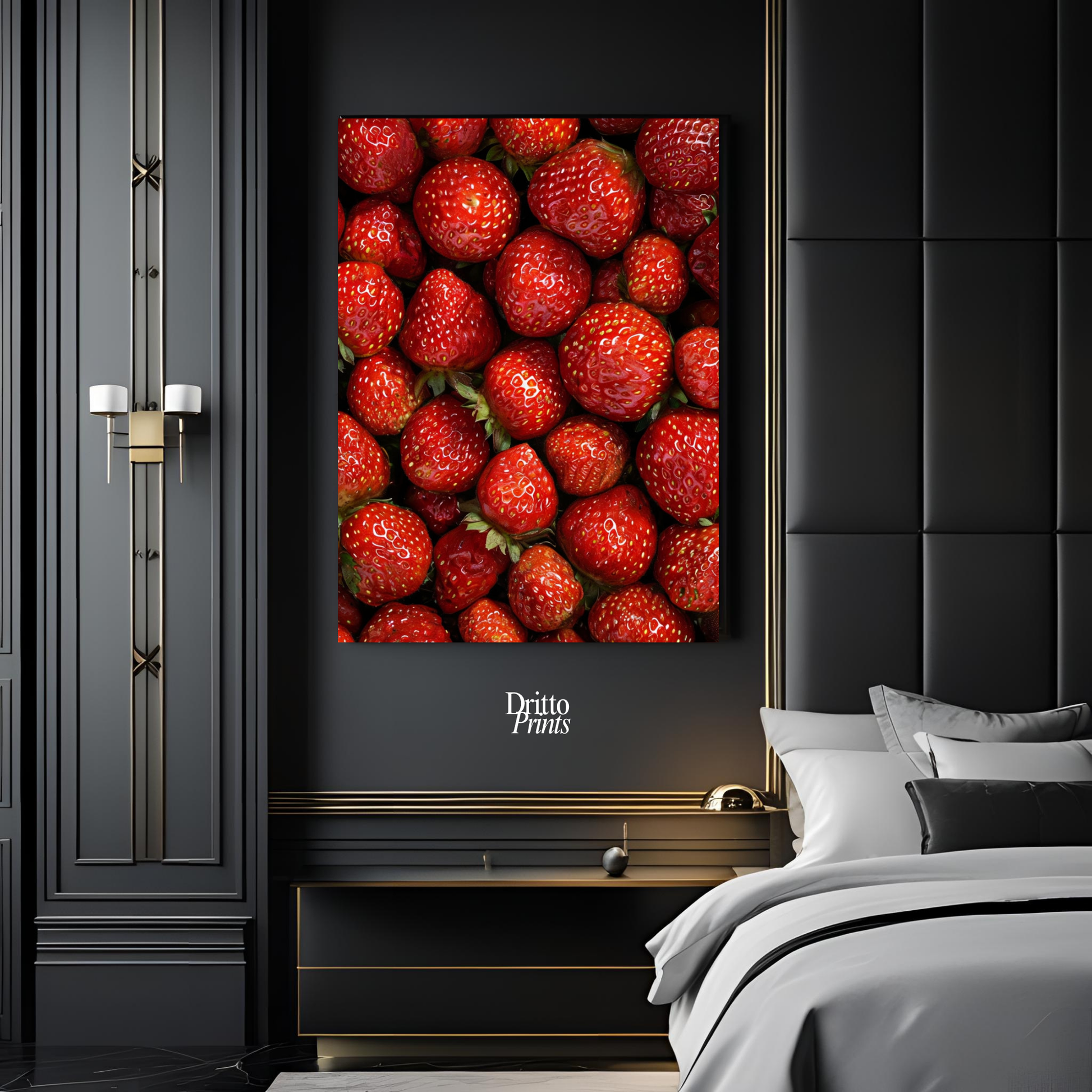 (PD5) The Strawberry Wall Taste of Summer - Poster