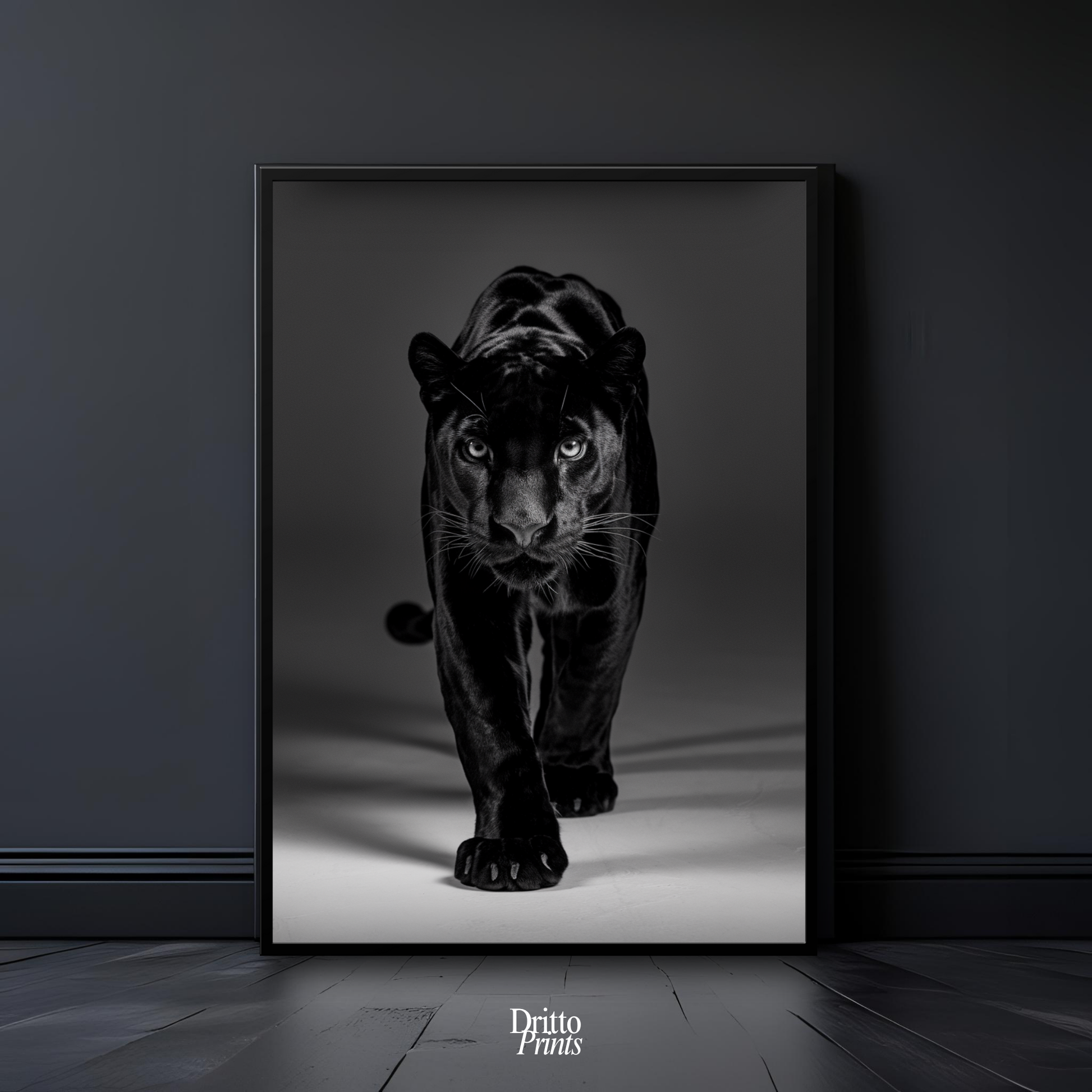 (FD7) Eyes of the Hunt - Framed matte paper poster