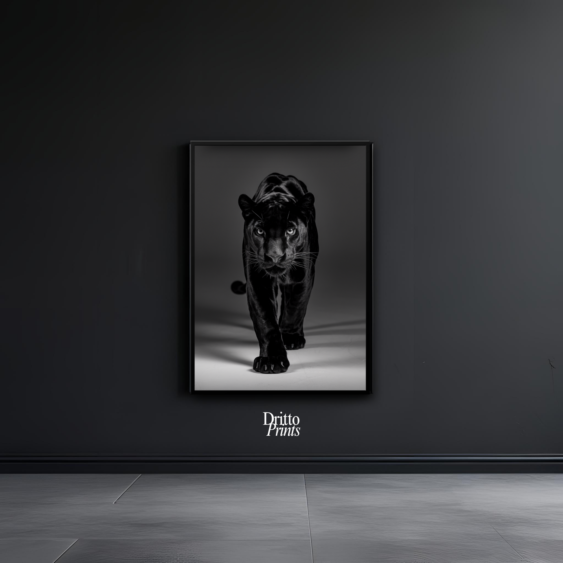 (FD7) Eyes of the Hunt - Framed matte paper poster