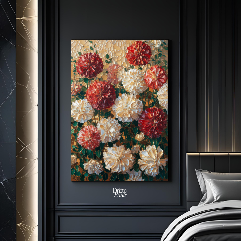 (CF2) Floral Symphony - Framed canvas