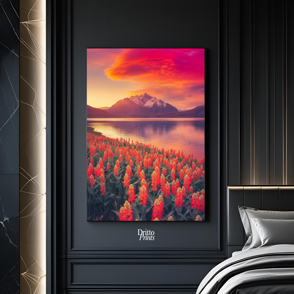 (CF3) Golden Hour Symphony - Framed canvas
