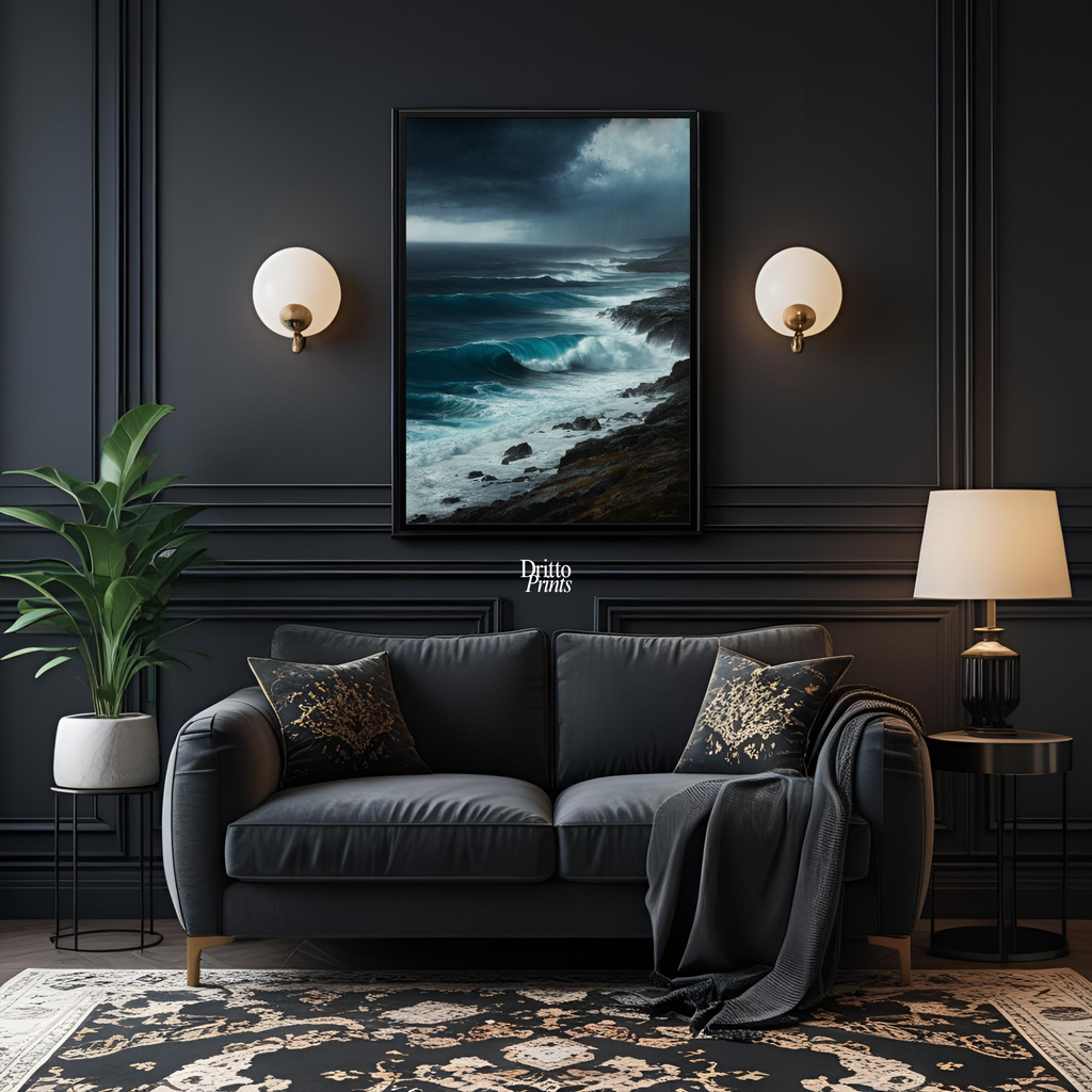 (FD17) Where the Rain Begins - Framed matte paper poster