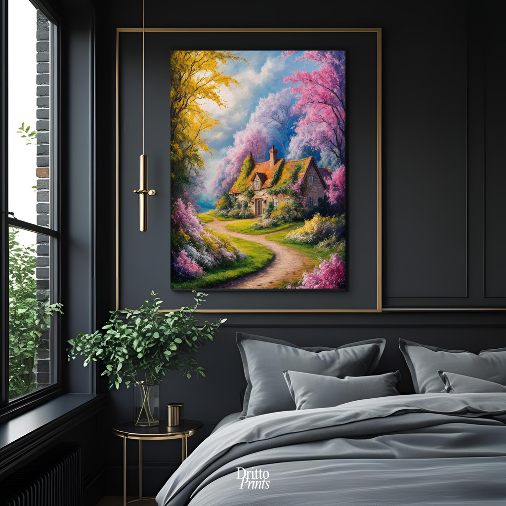 (CD2) Cottage in Bloom - Canvas