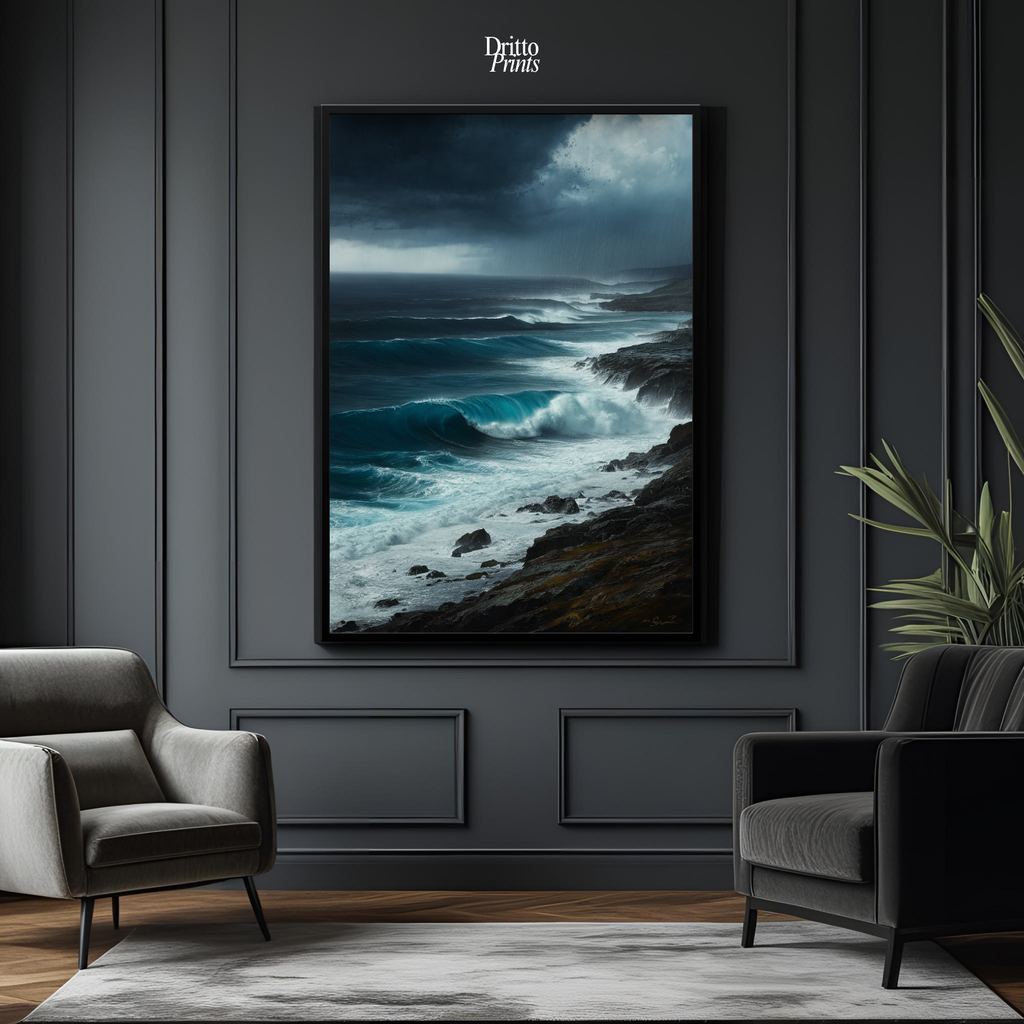 (FD17) Where the Rain Begins - Framed matte paper poster