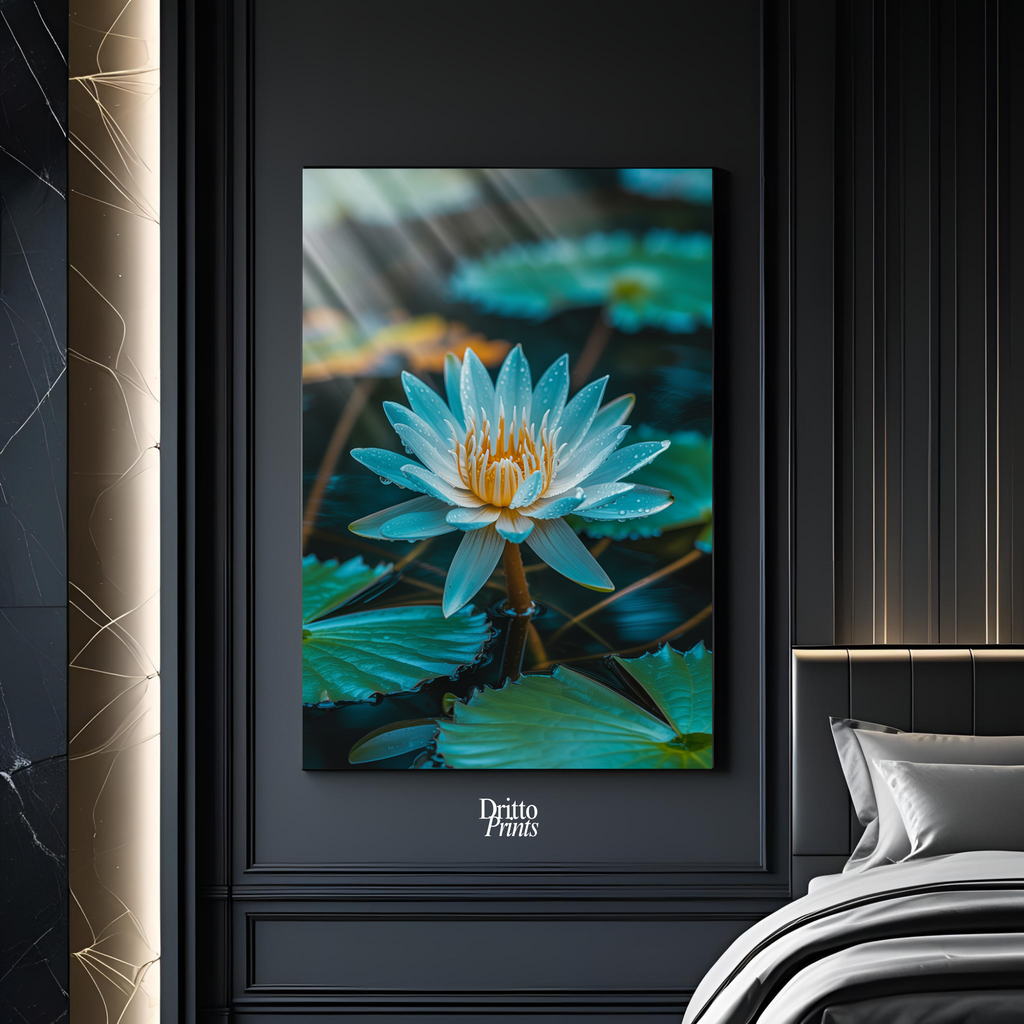 (CD5) Tranquil Water Lily - Canvas