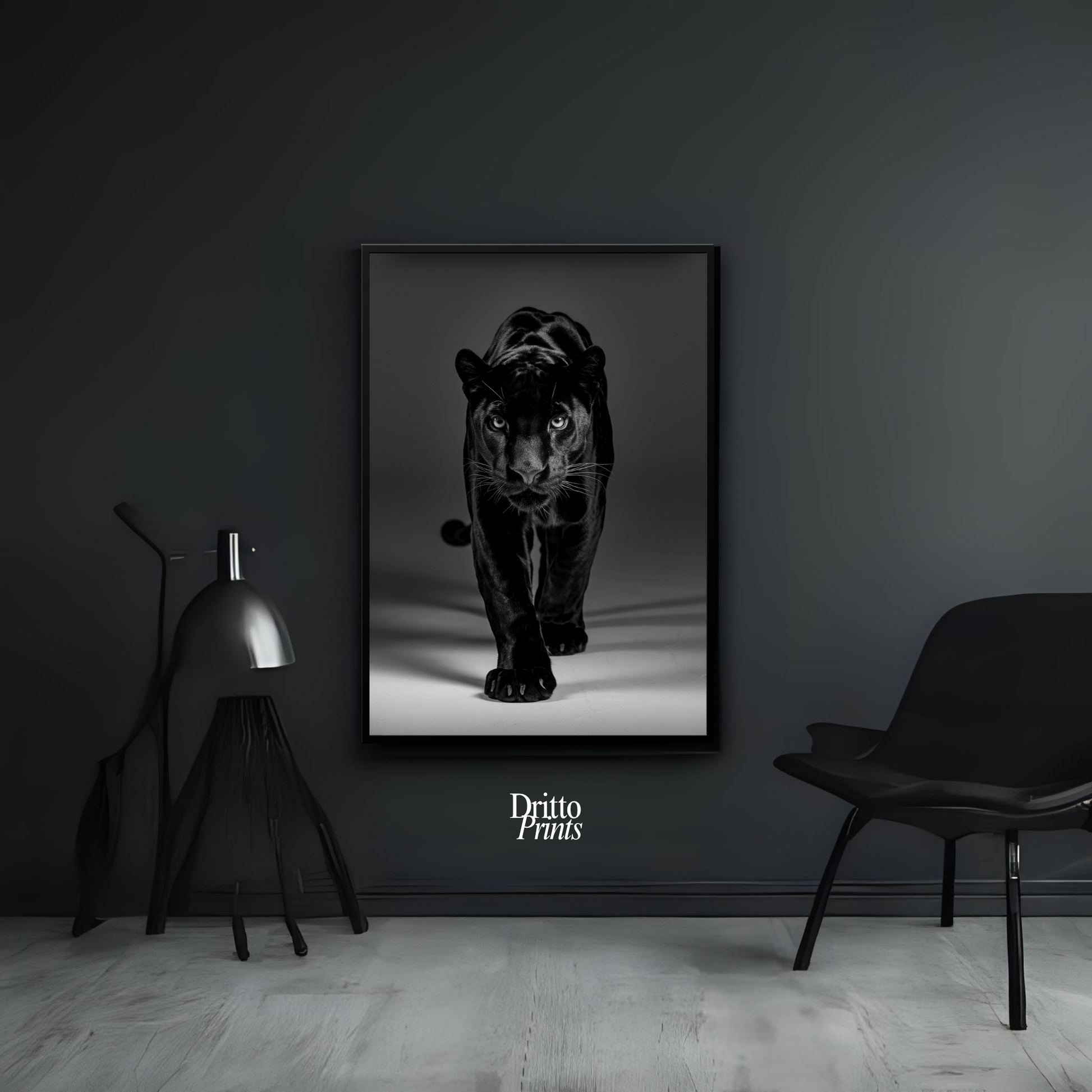 (FD7) Eyes of the Hunt - Framed matte paper poster