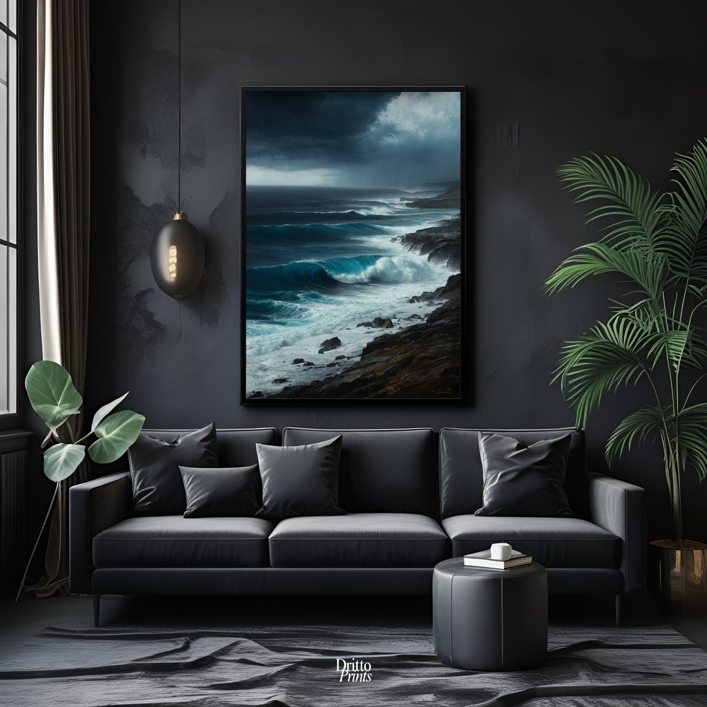 (FD17) Where the Rain Begins - Framed matte paper poster