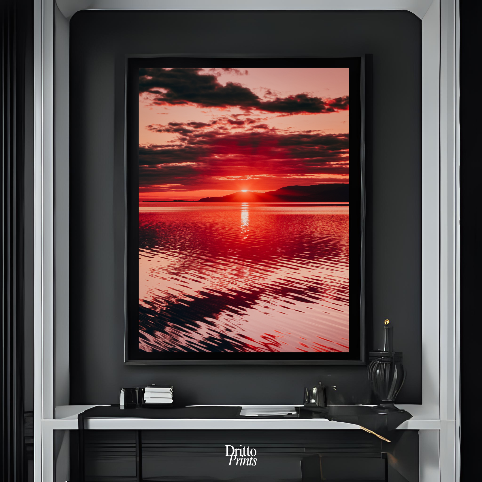 (FD27) View of Eternity - Framed matte paper poster