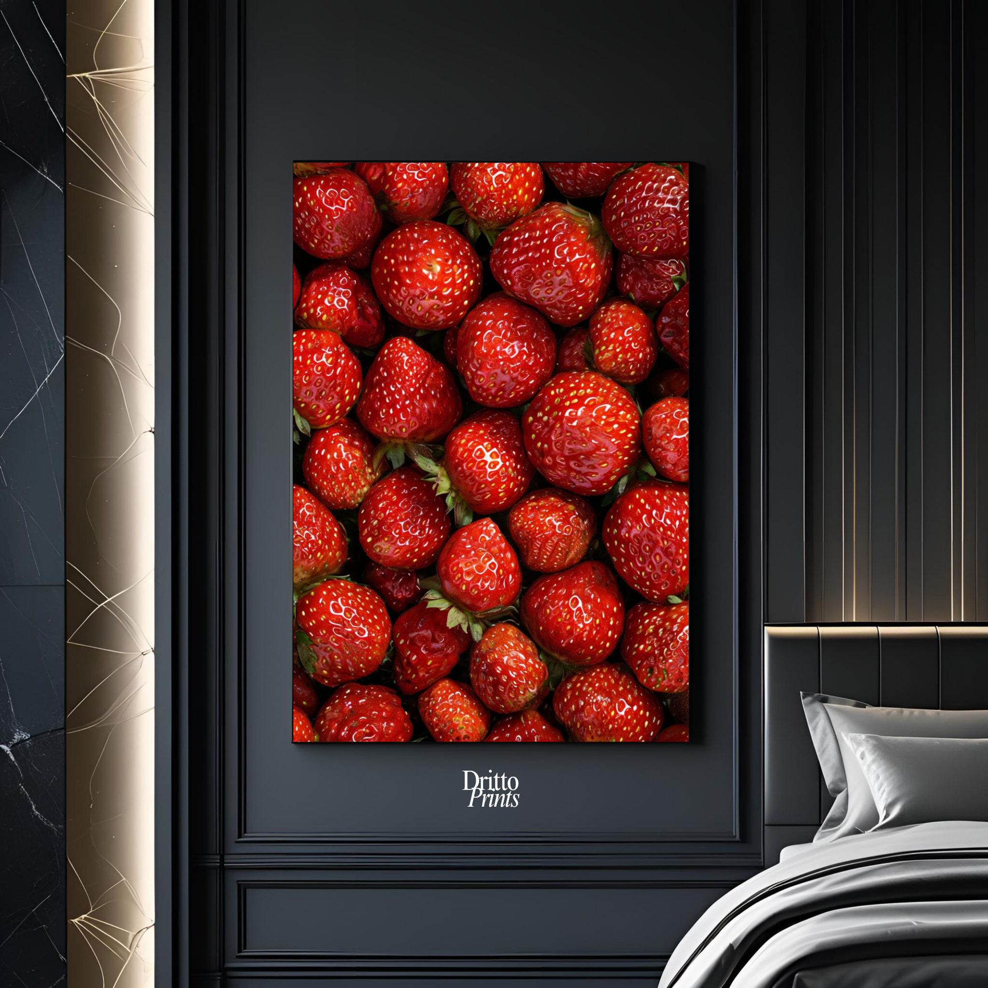 (PD5) The Strawberry Wall Taste of Summer - Poster