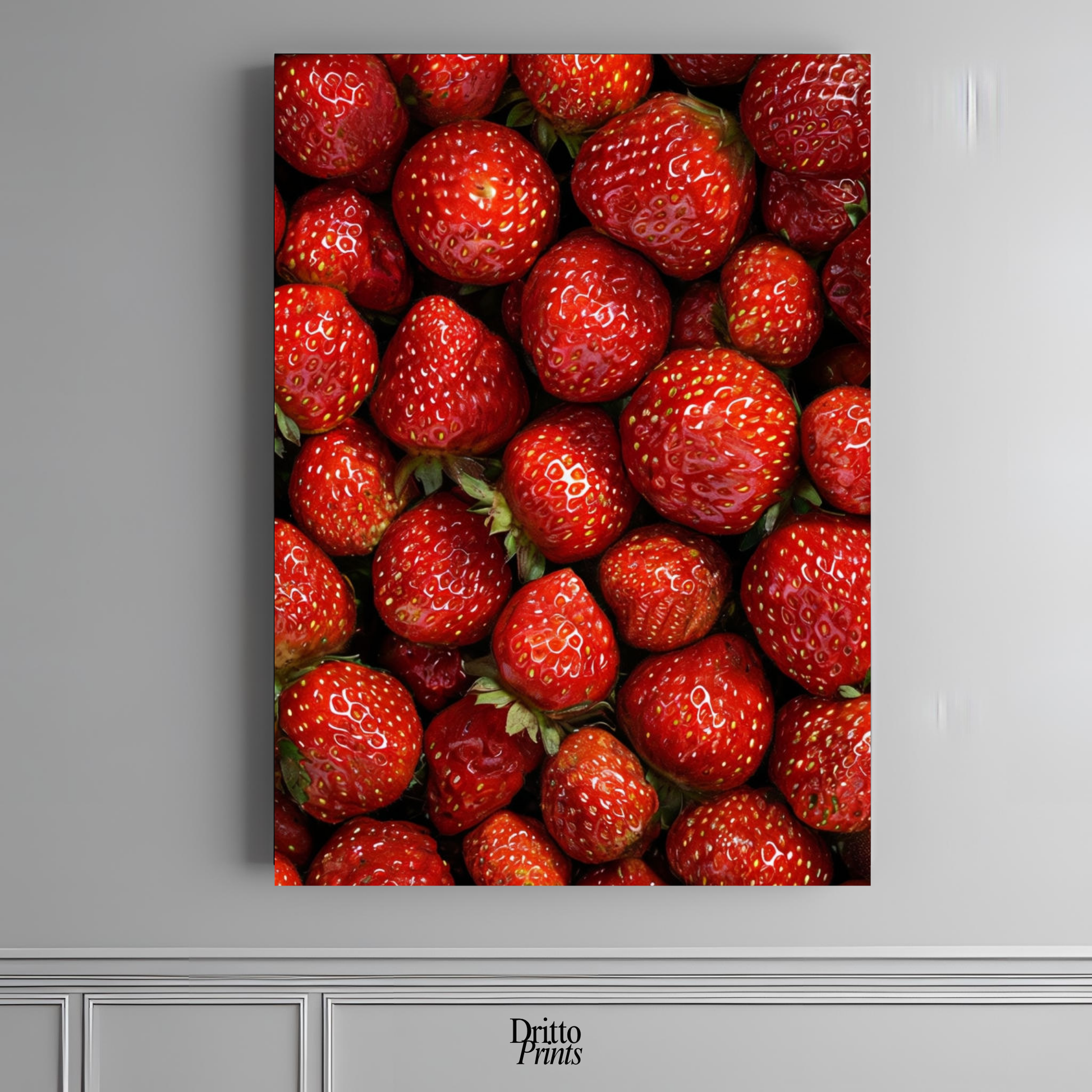 (PD5) The Strawberry Wall Taste of Summer - Poster