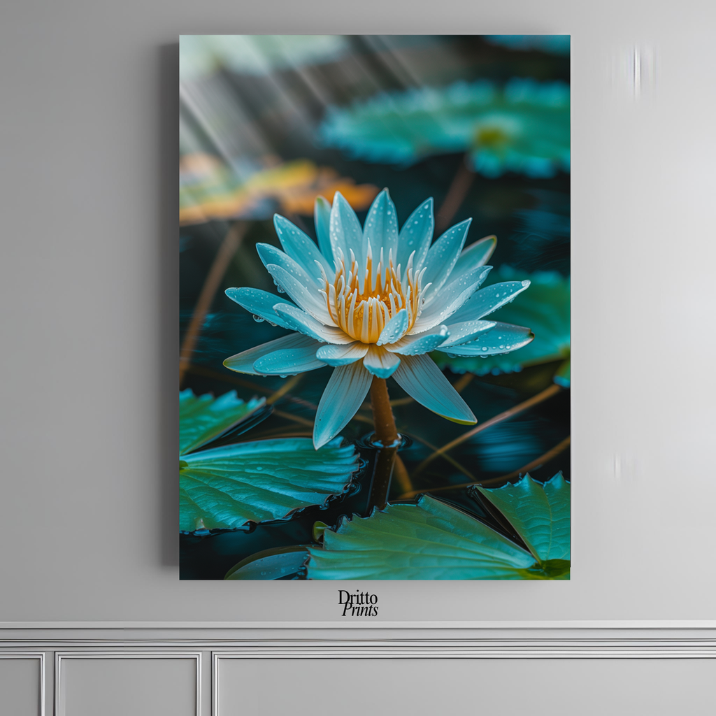 (CD5) Tranquil Water Lily - Canvas
