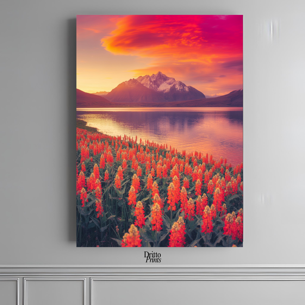 (CF3) Golden Hour Symphony - Framed canvas