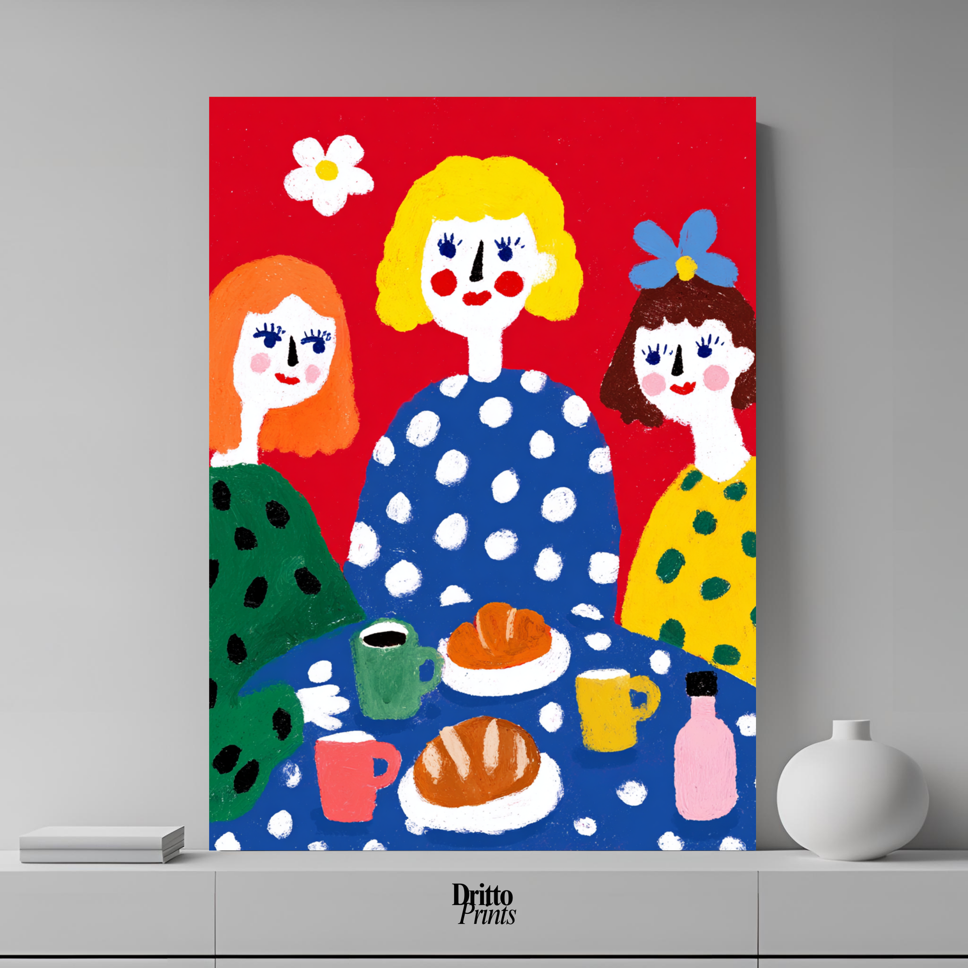 (PD45) Morning Notes – Vintage Iranian Breakfast Poster
