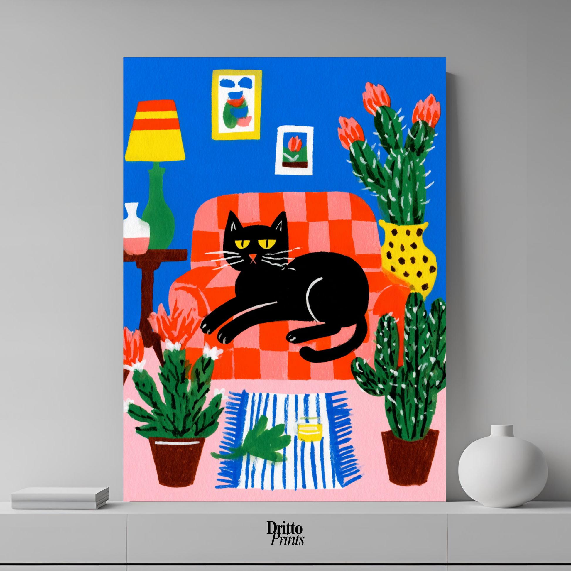 (PD32) Afternoon with the Cat - Poster