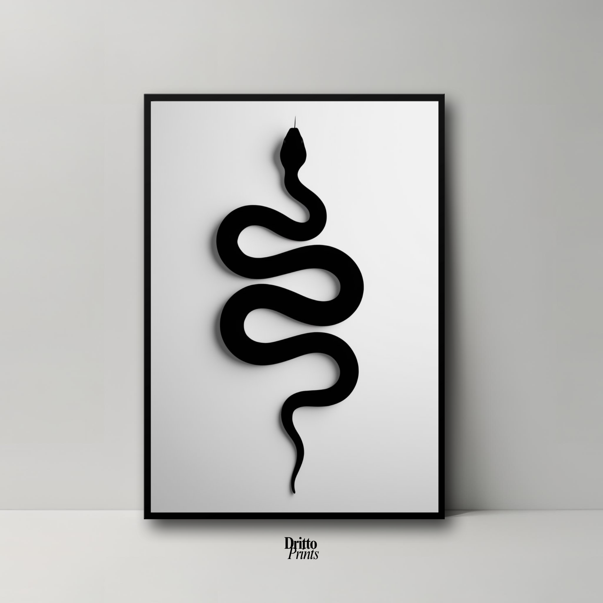 (FD34) Serpent Grace - Framed matte paper poster