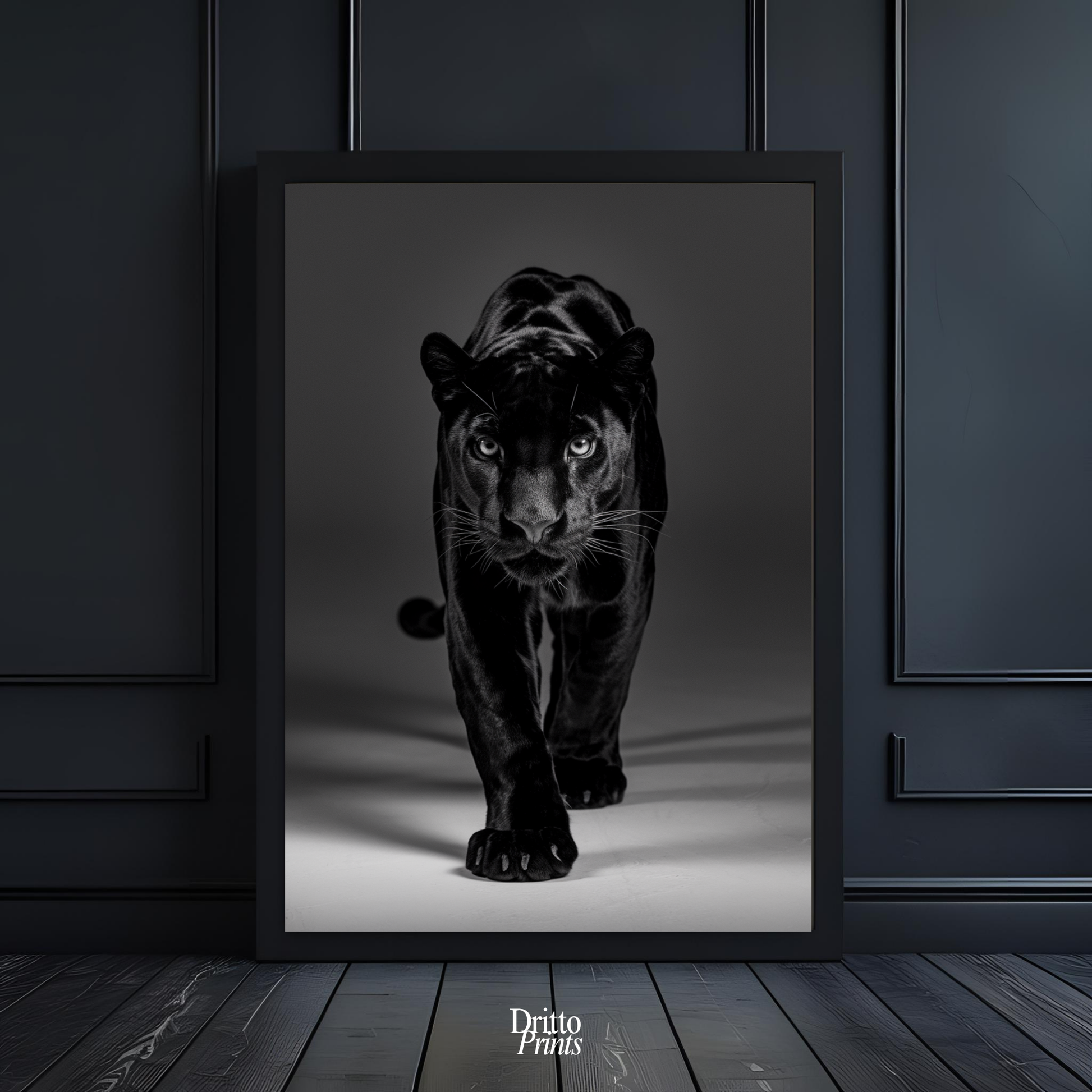 (FD7) Eyes of the Hunt - Framed matte paper poster