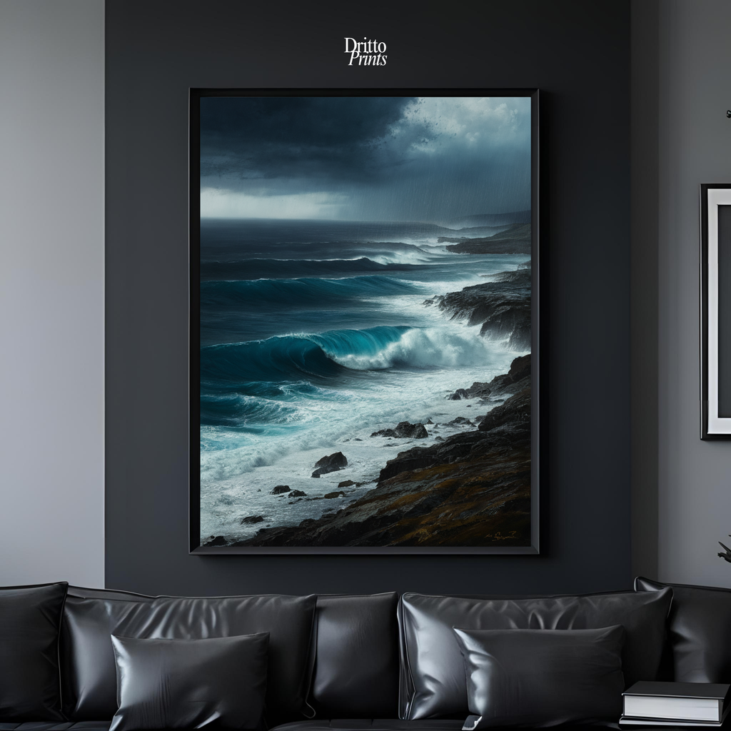 (FD17) Where the Rain Begins - Framed matte paper poster