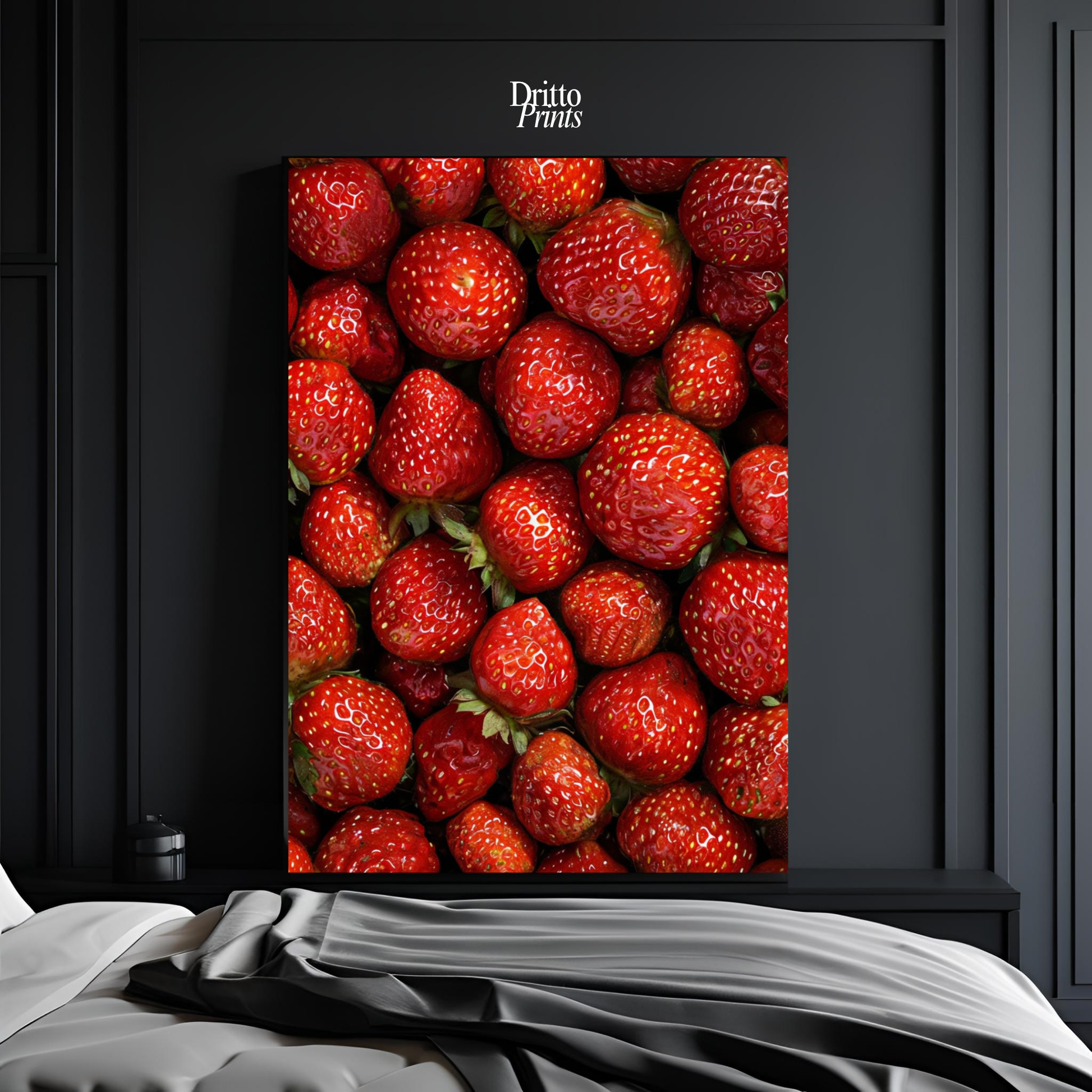 (PD5) The Strawberry Wall Taste of Summer - Poster