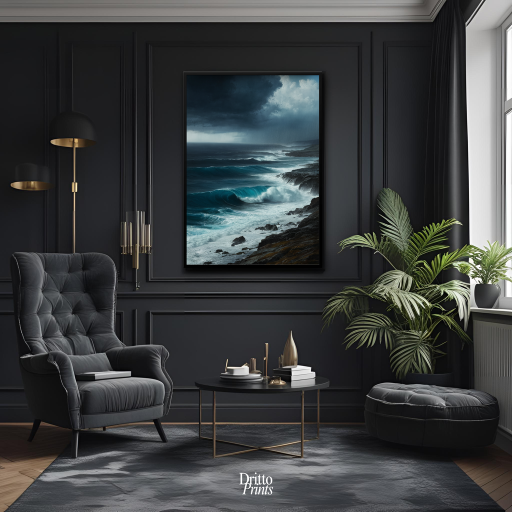 (FD17) Where the Rain Begins - Framed matte paper poster