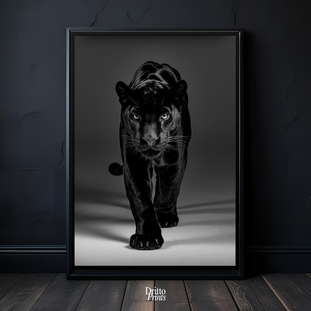 (FD7) Eyes of the Hunt - Framed matte paper poster