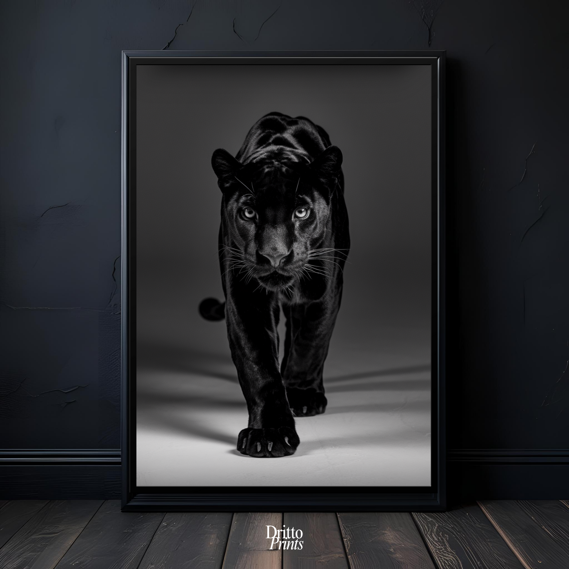 (FD7) Eyes of the Hunt - Framed matte paper poster