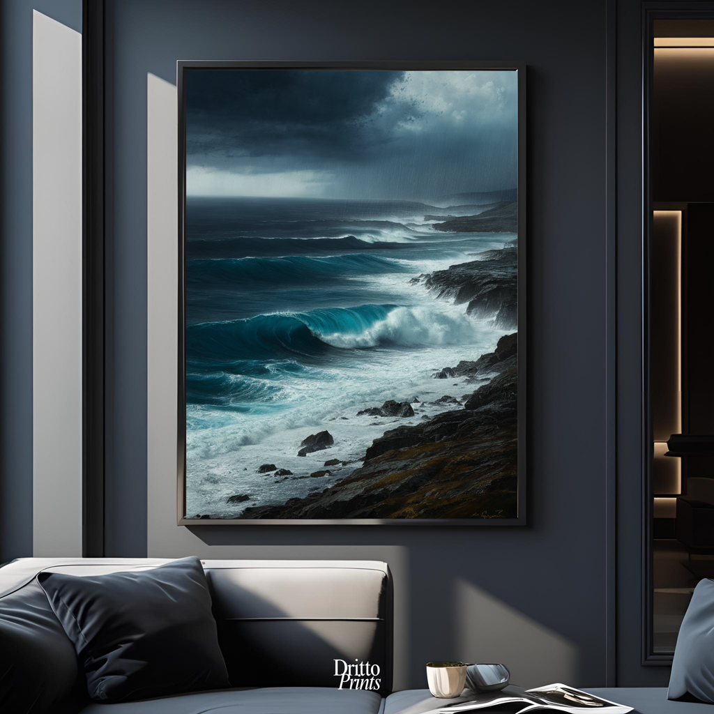 (FD17) Where the Rain Begins - Framed matte paper poster