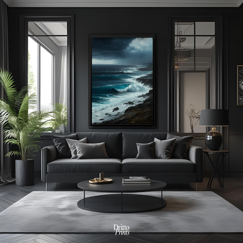 (FD17) Where the Rain Begins - Framed matte paper poster