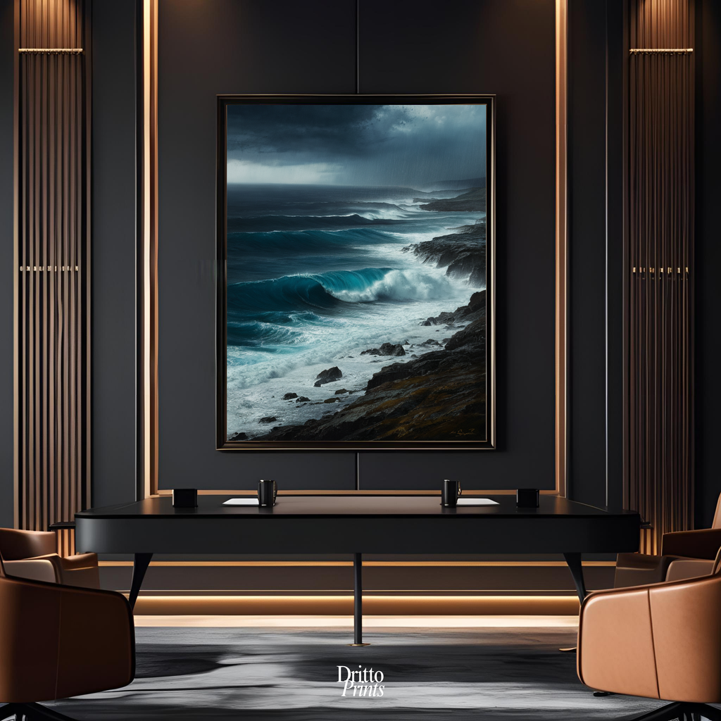 (FD17) Where the Rain Begins - Framed matte paper poster