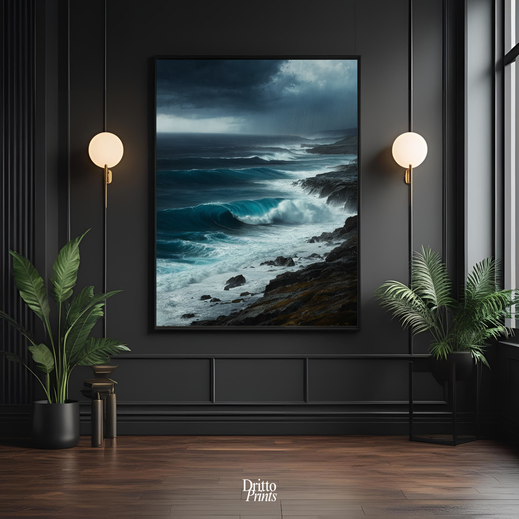 (FD17) Where the Rain Begins - Framed matte paper poster