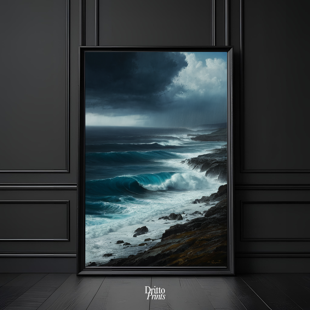 (FD17) Where the Rain Begins - Framed matte paper poster