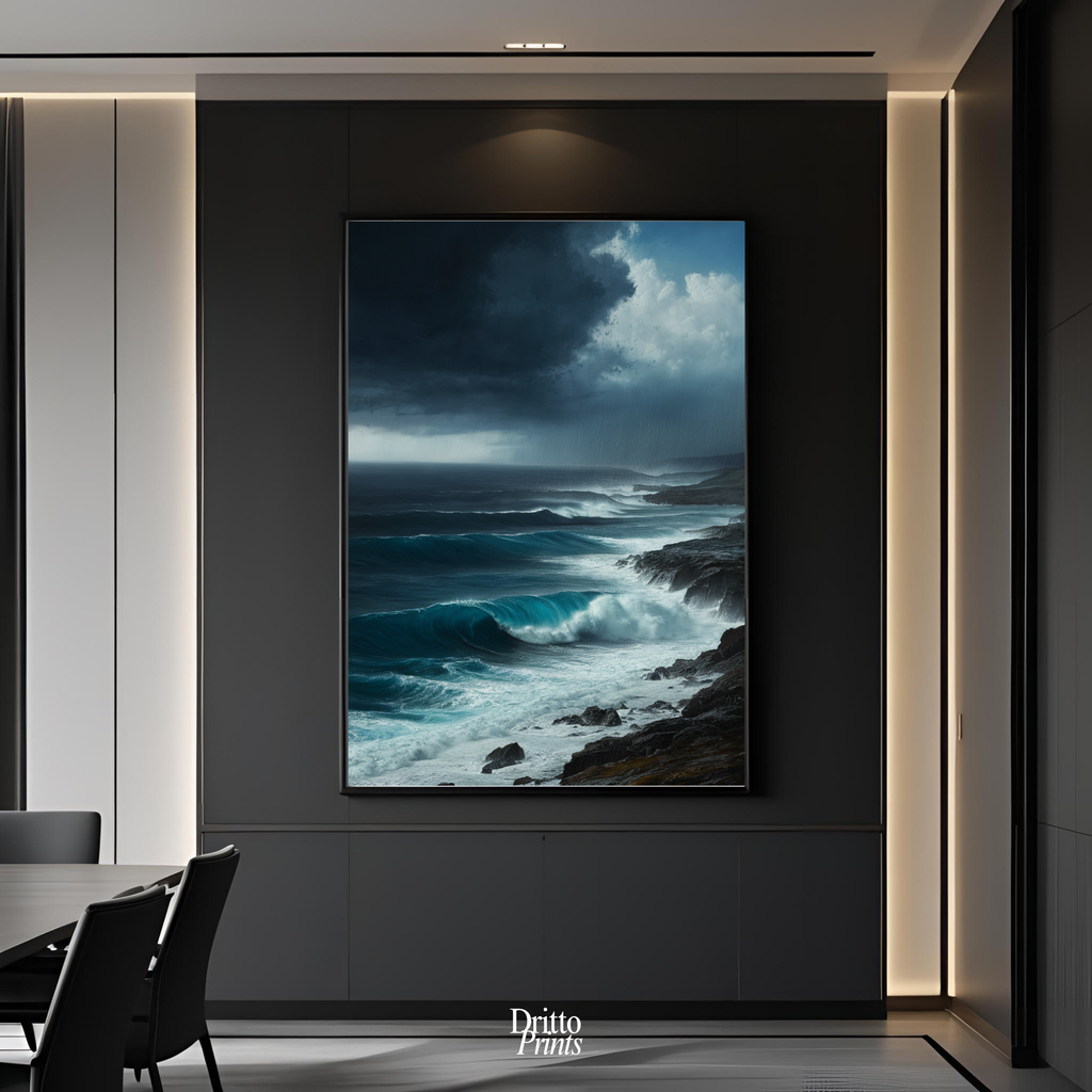 (FD17) Where the Rain Begins - Framed matte paper poster
