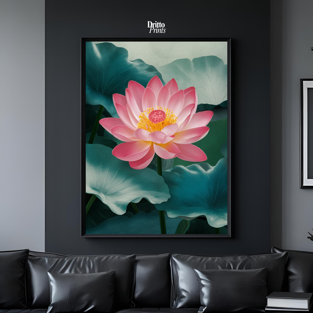 (FD30) Whispers of the Lotus - Framed matte paper poster