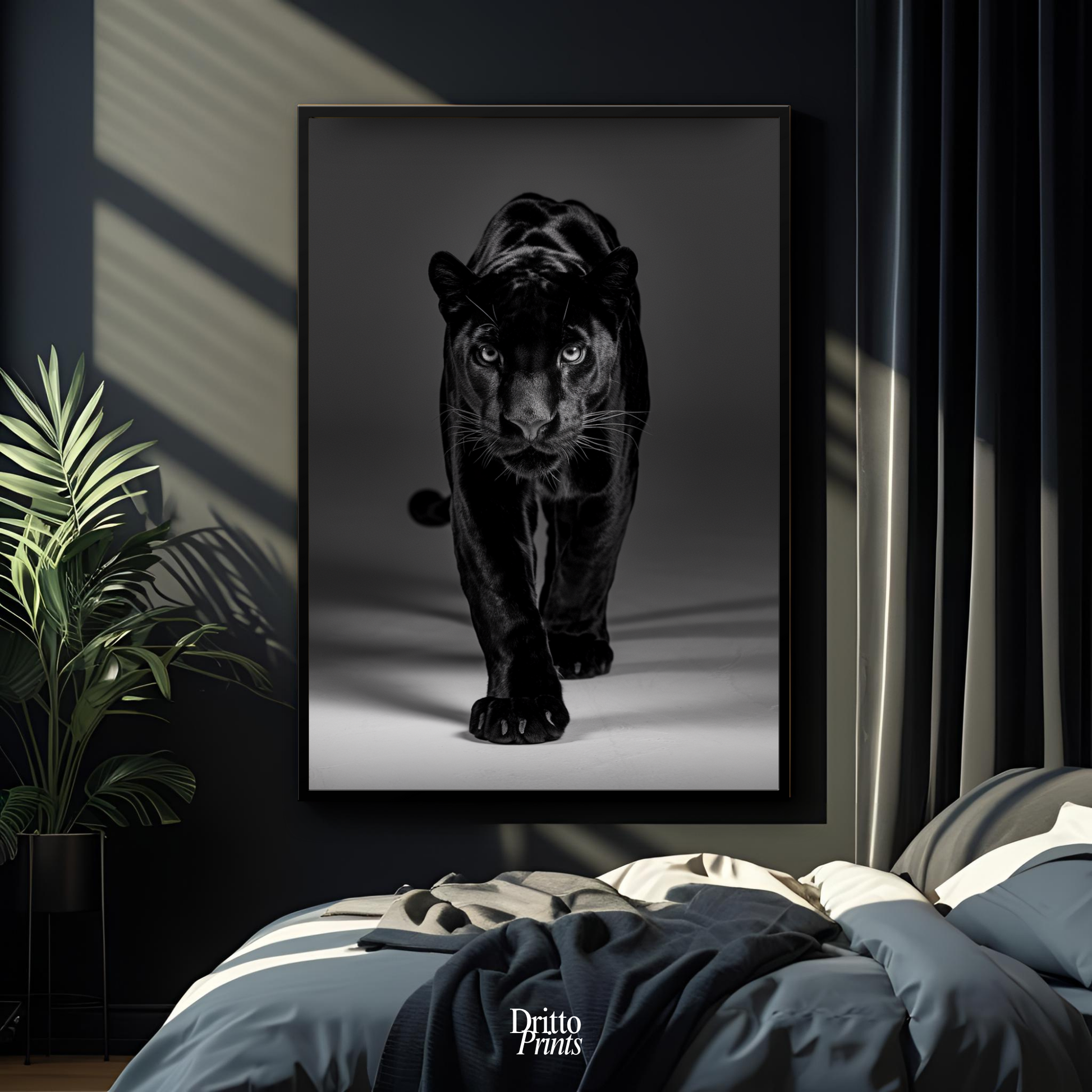 (FD7) Eyes of the Hunt - Framed matte paper poster