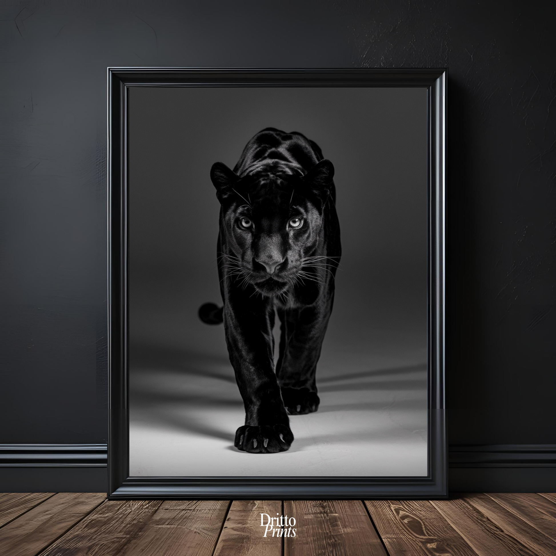 (FD7) Eyes of the Hunt - Framed matte paper poster
