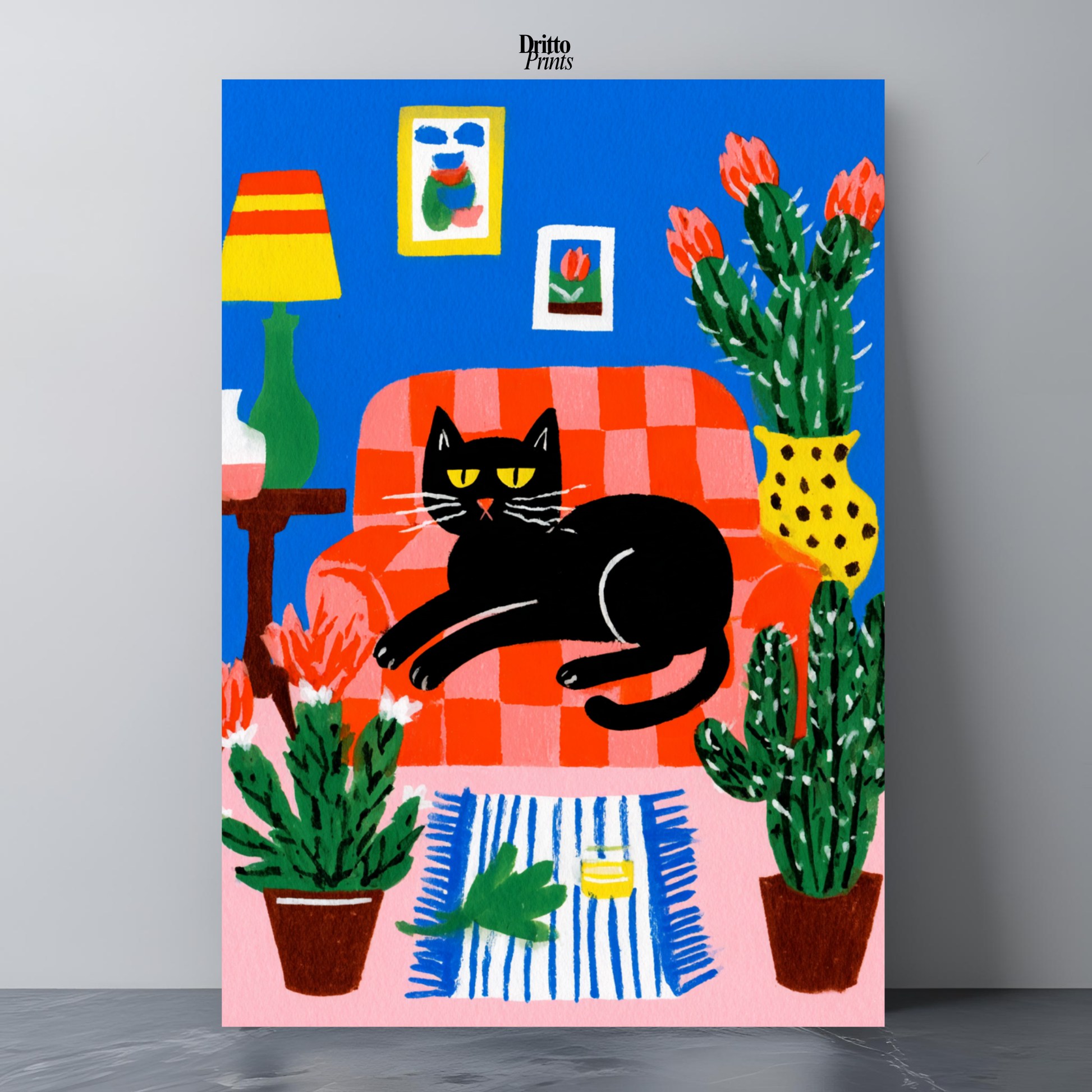 (PD32) Afternoon with the Cat - Poster