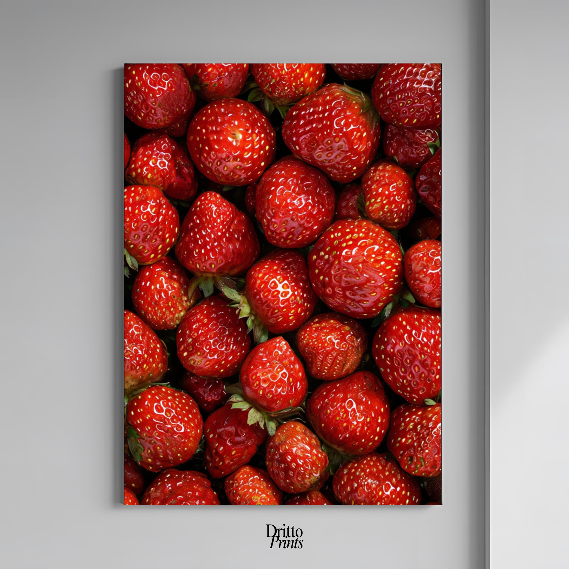 (PD5) The Strawberry Wall Taste of Summer - Poster