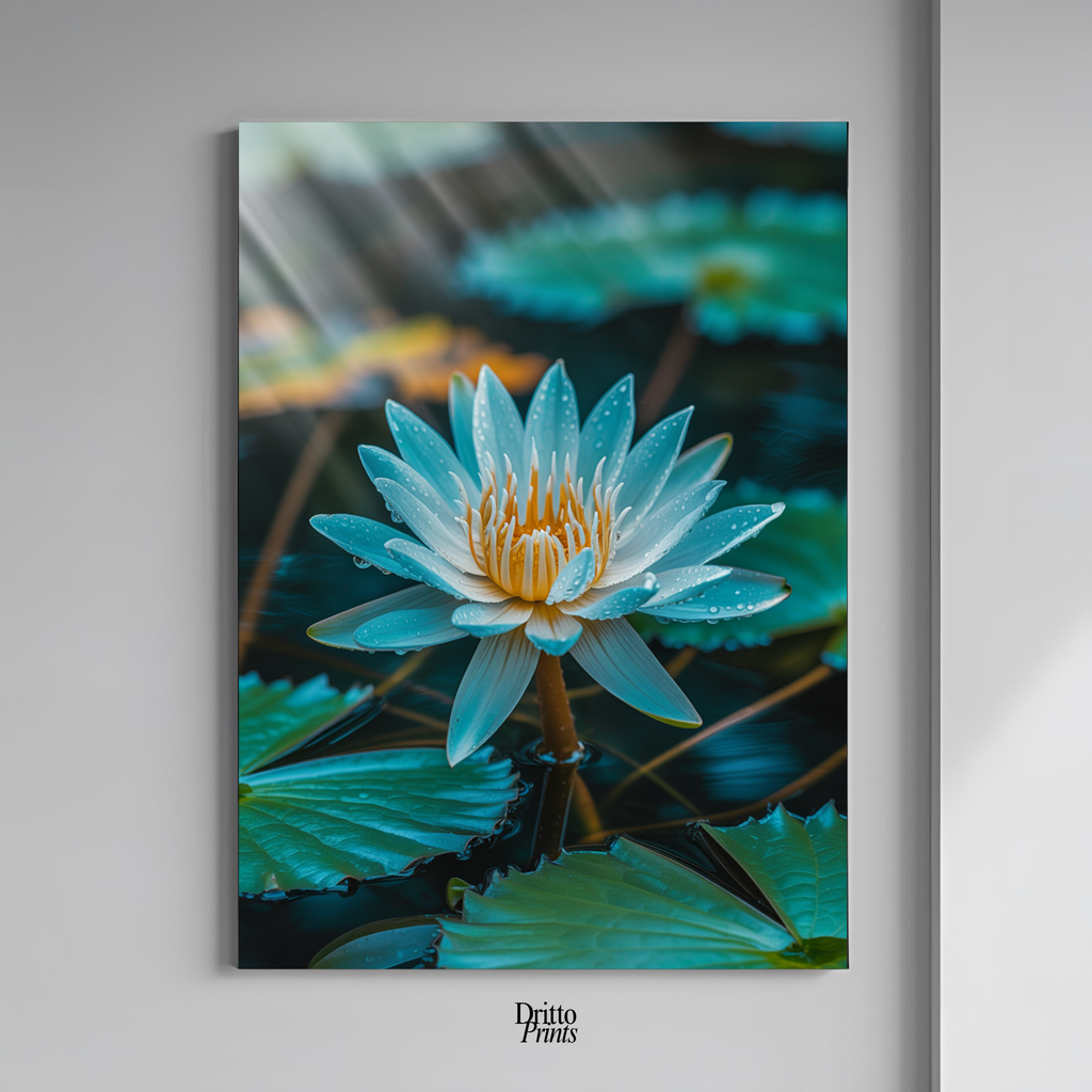 (CD5) Tranquil Water Lily - Canvas