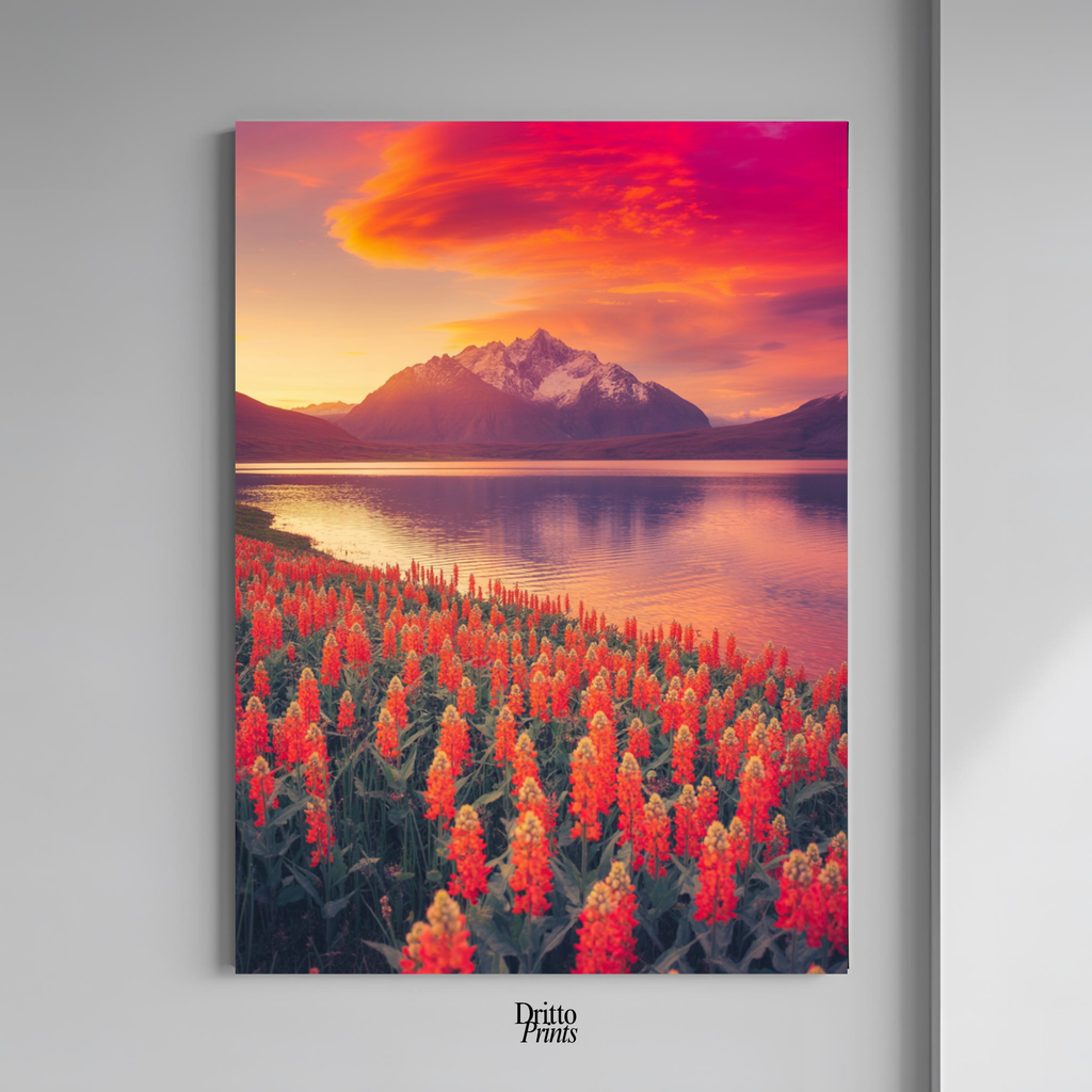 (CF3) Golden Hour Symphony - Framed canvas