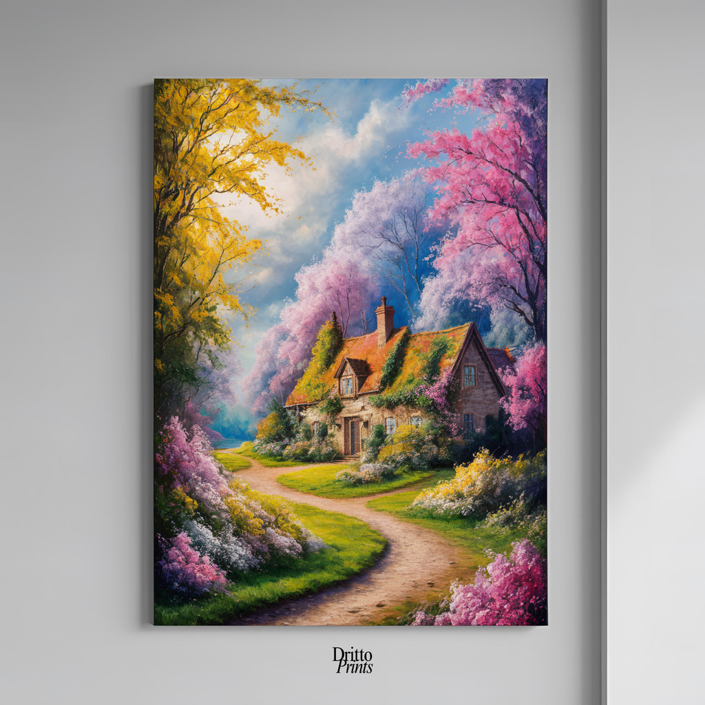 (CD2) Cottage in Bloom - Canvas