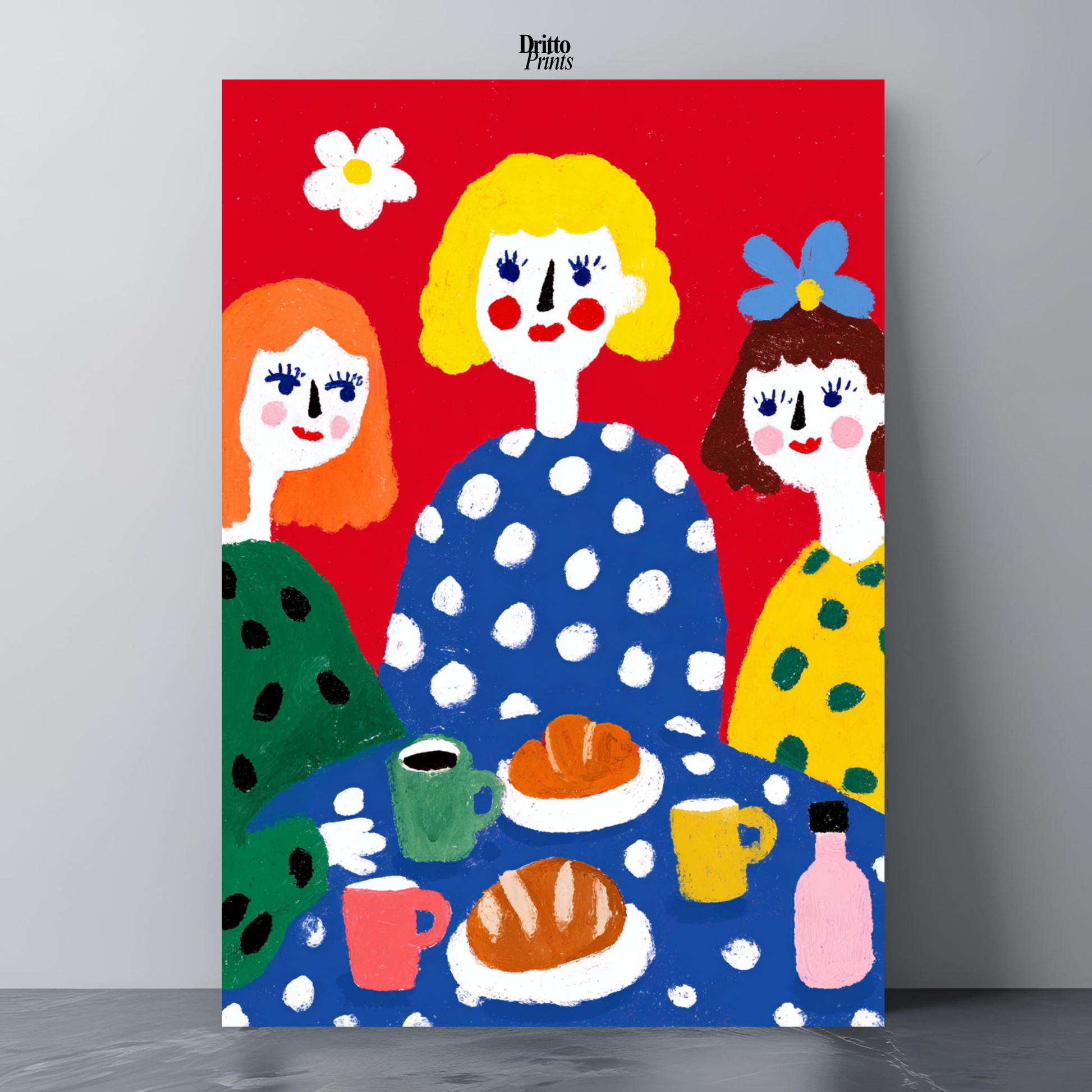 (PD45) Morning Notes – Vintage Iranian Breakfast Poster