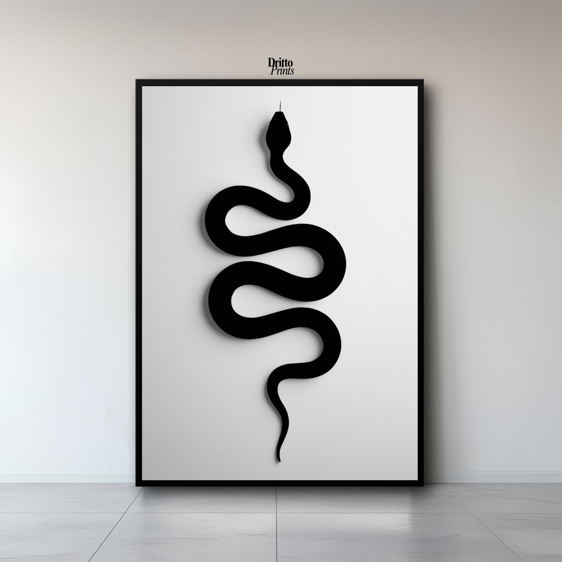 (FD34) Serpent Grace - Framed matte paper poster