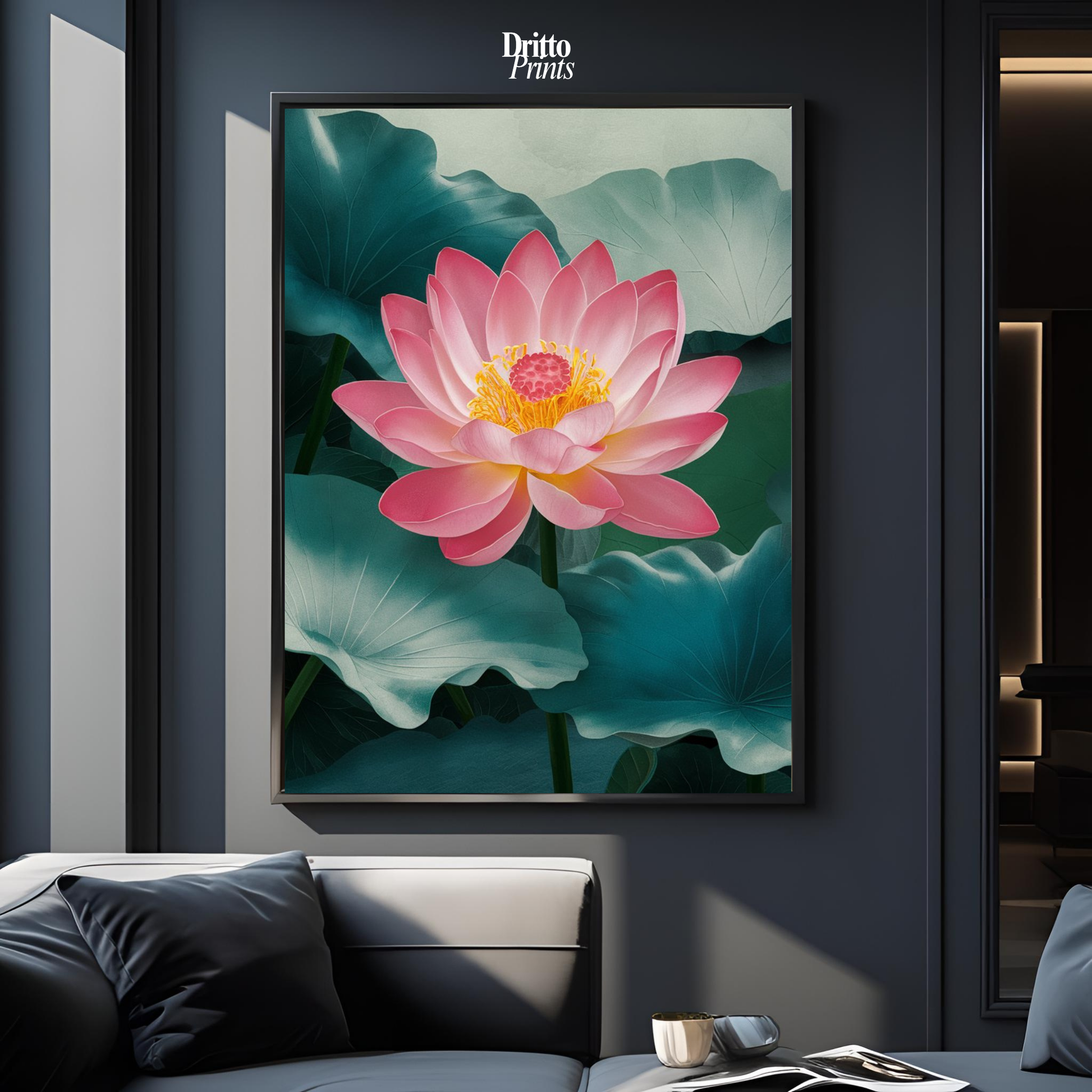 (FD30) Whispers of the Lotus - Framed matte paper poster