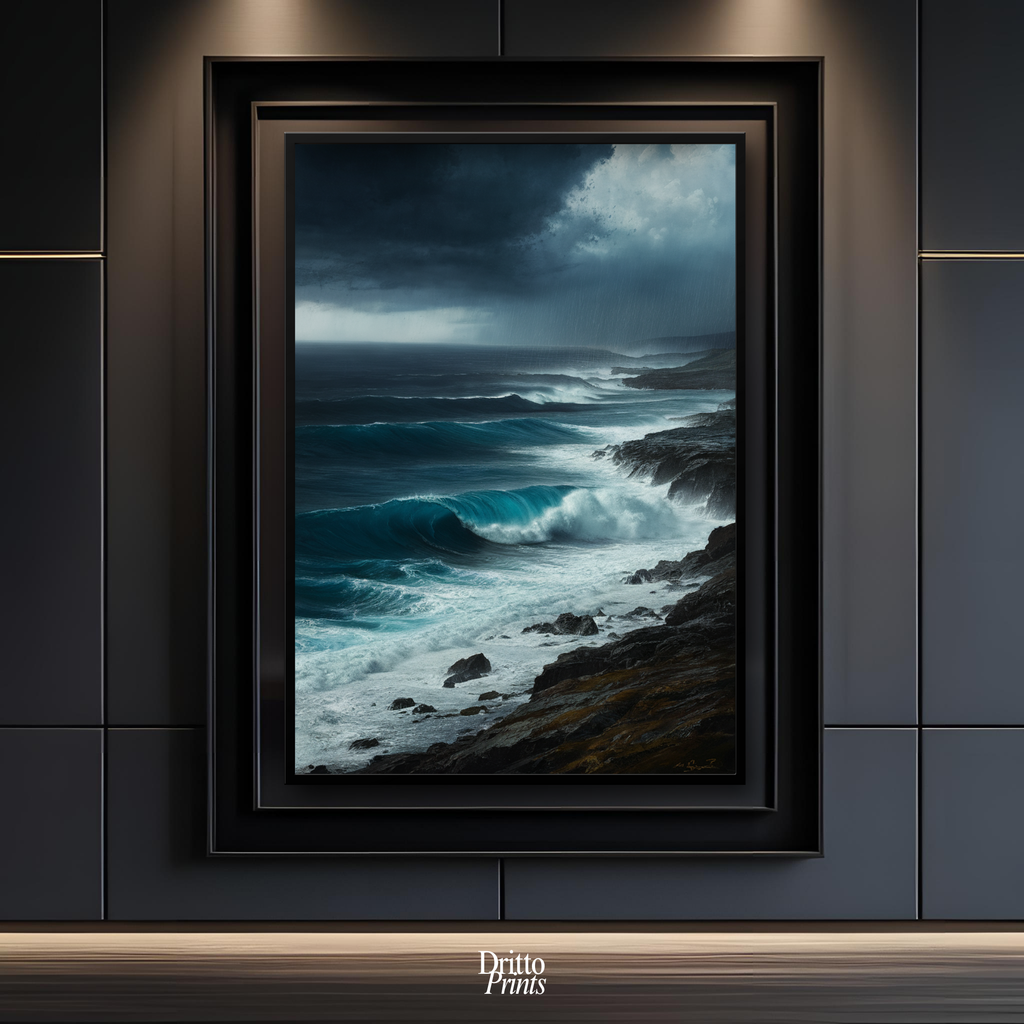 (FD17) Where the Rain Begins - Framed matte paper poster