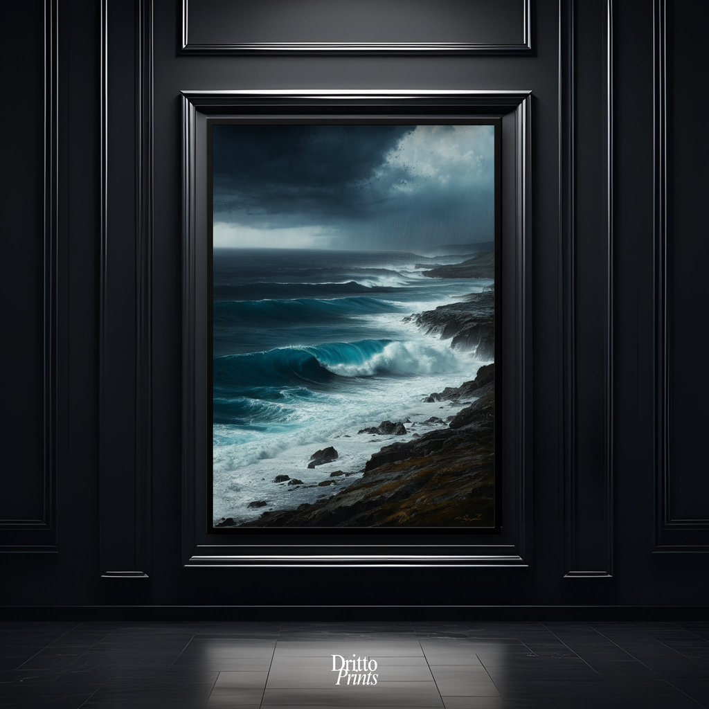 (FD17) Where the Rain Begins - Framed matte paper poster