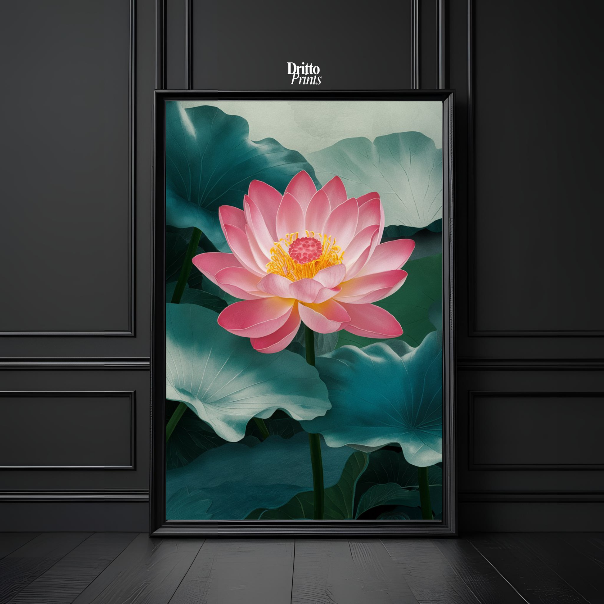 (FD30) Whispers of the Lotus - Framed matte paper poster