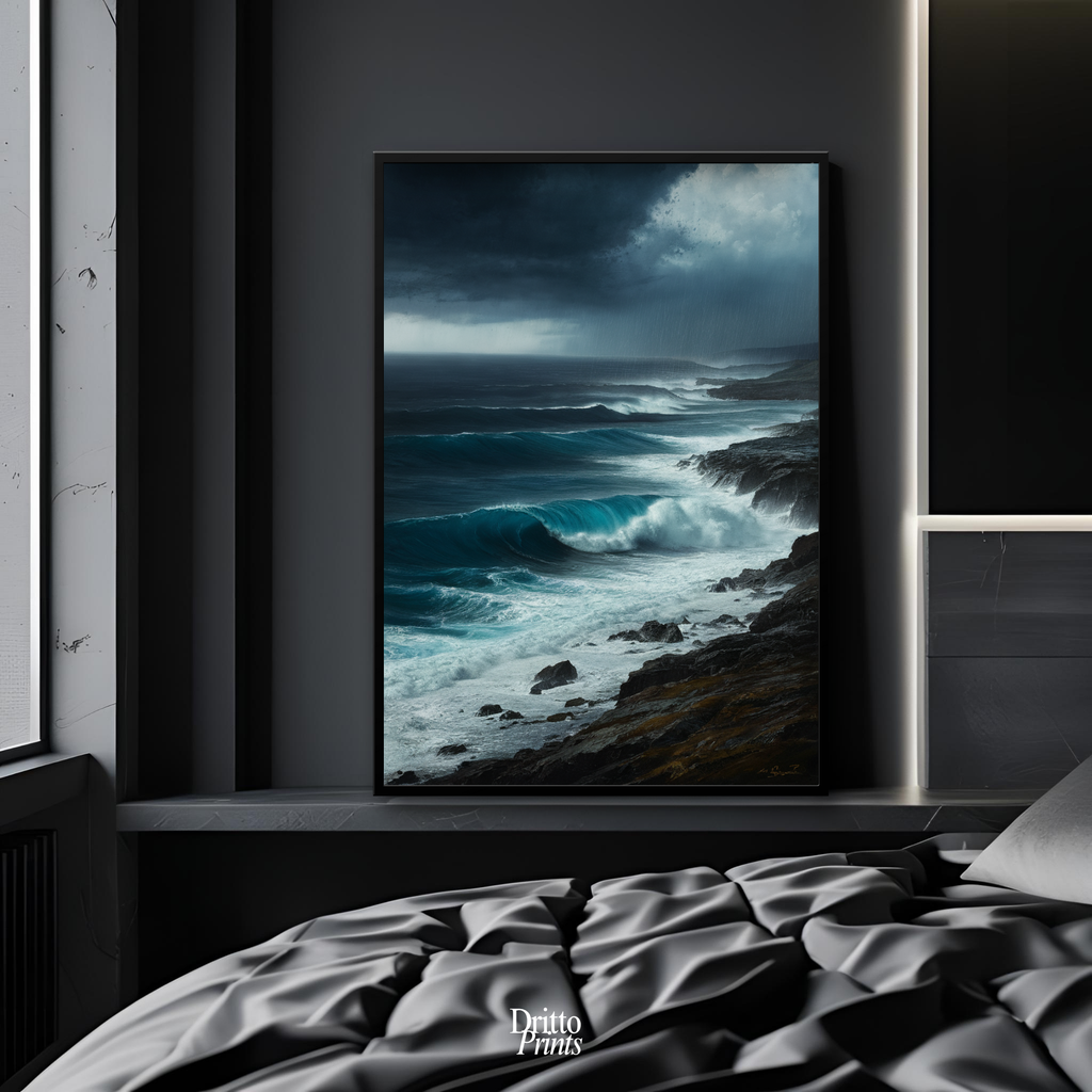 (FD17) Where the Rain Begins - Framed matte paper poster